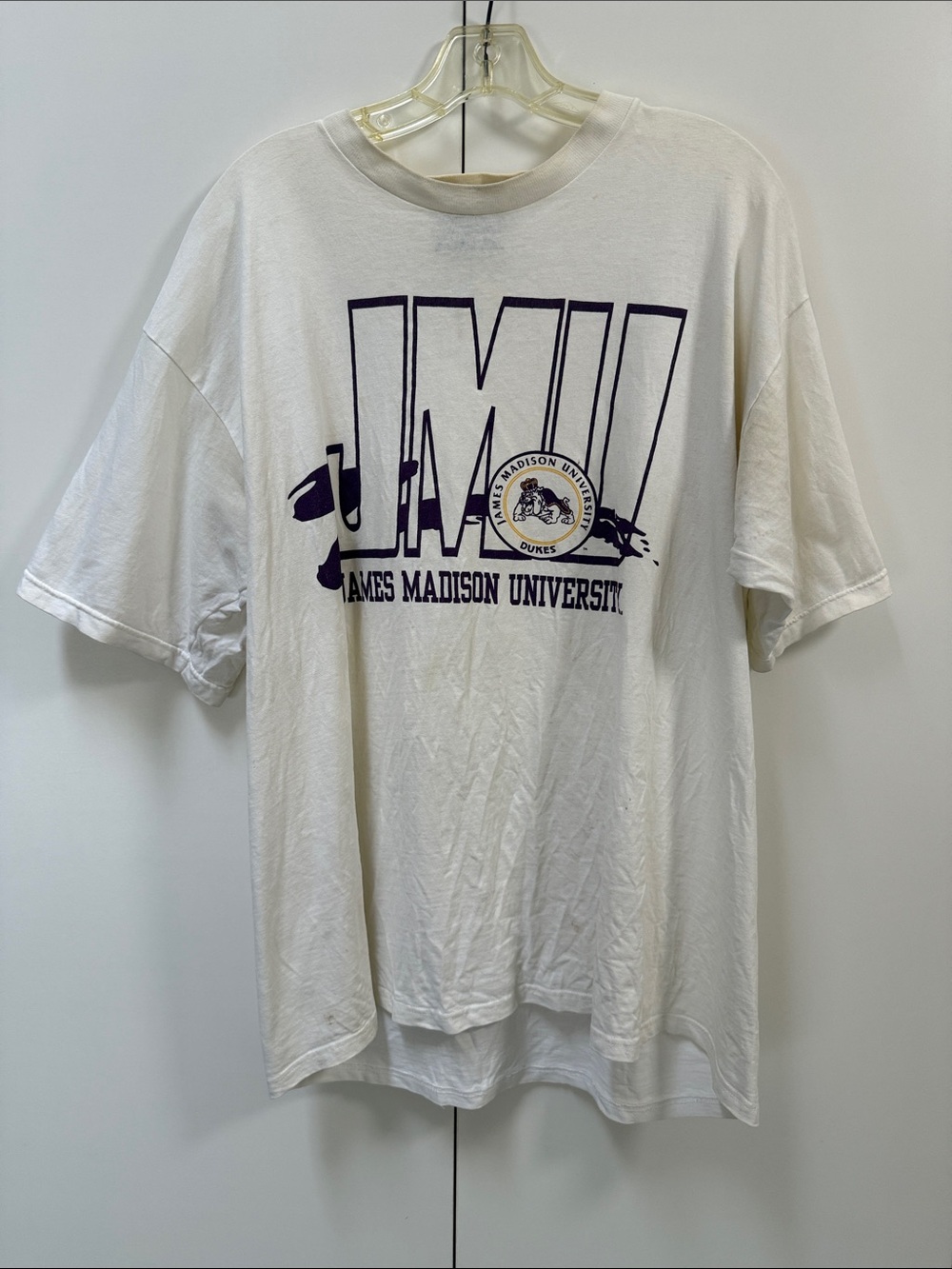 James Madison University White Graphic Tee Vintage 90’s JMU Dukes T-Shirt